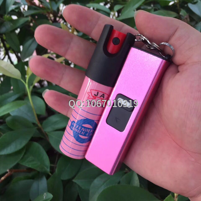 鑰匙扣電擊棍 防狼噴霧套裝 鑰匙扣電擊棍 防狼噴霧套裝